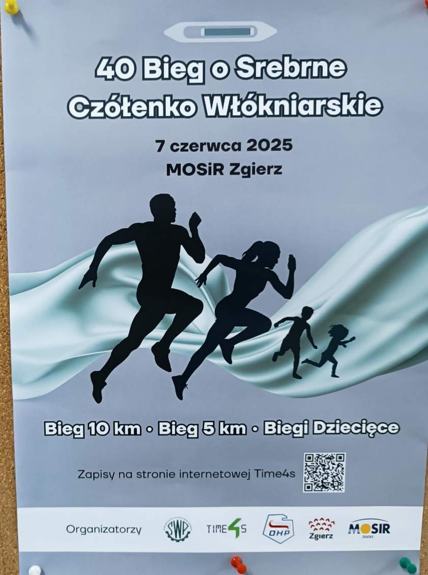 Plakat reklamujący bieg