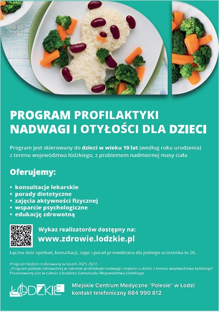 Plakat dotyczący profilaktyki nadwagi
