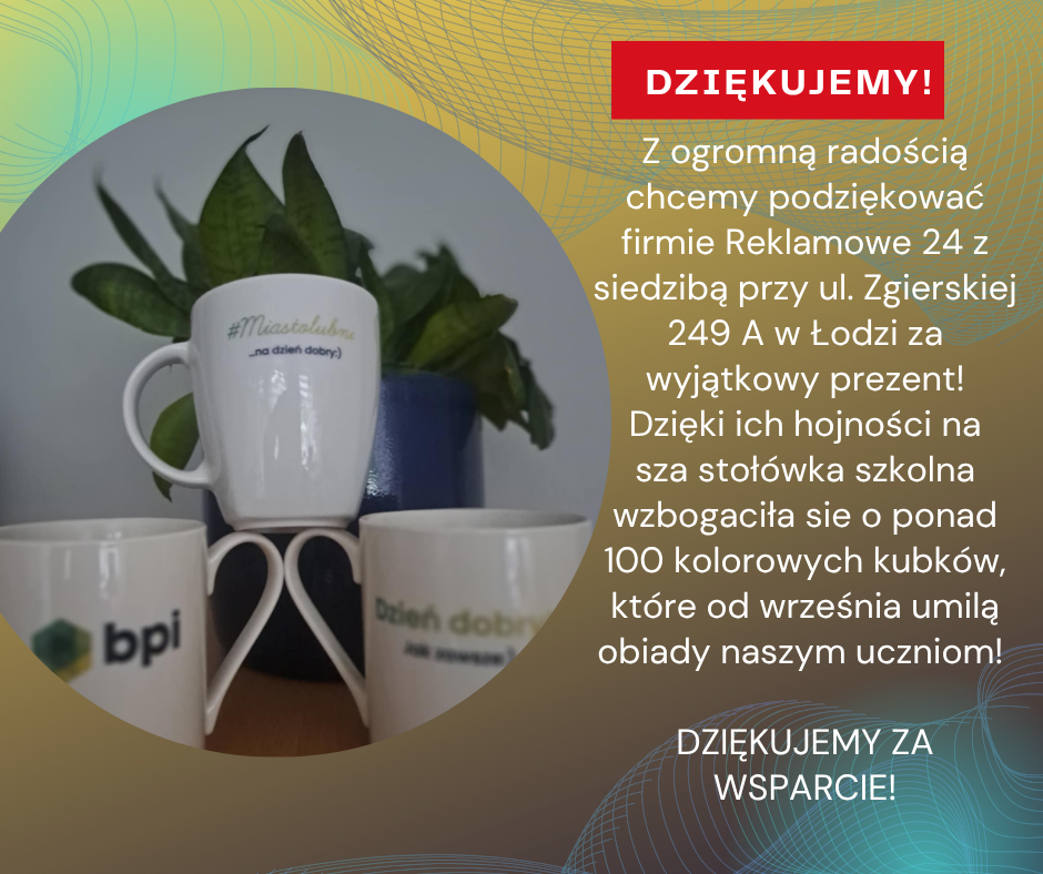 grafika z podziękowaniem