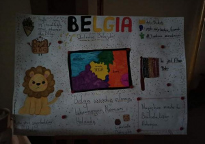Plakat o Belgii.