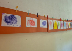 Wystawa prac plastycznych uczniów klas I.