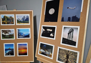 Prace uczniów z konkursu fotograficznego.