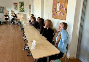 Uczniowie podczas konkursu matematycznego.