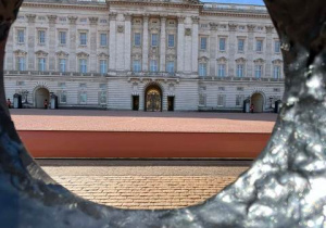 Widok na pałac Buckingham.