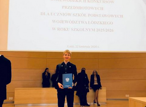 Laureat Konkursu z odebranym zaświadczeniem.