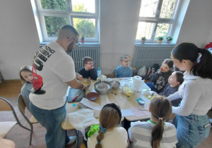 Zajęcia ze studentami z Hiszpanii.