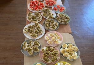 Prezentacja wykonanych przekąsek.