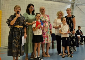 Wyróżnieni uczniowie w konkursie Kangur Matematyczny.